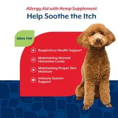 NaturVet immune support dog chews for seasonal comfort.
