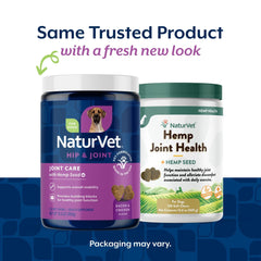 NaturVet Joint Health dog powder tub for mobility support