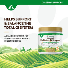 NaturVet PB6 probiotic ingredients label highlights vet-strength formula for digestion