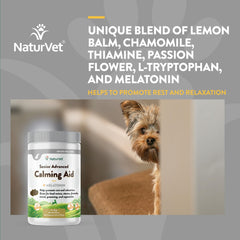 Ingredient highlights: melatonin and botanicals in NaturVet Quiet Moments calming chews