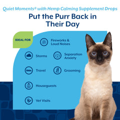 NaturVet Quiet Moments label and packaging highlighting brand quality