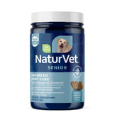 NaturVet Senior Advanced Joint Health soft chew bottle supports daily canine joint comfort