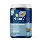 NaturVet Senior Advanced Joint Health Soft Chews bottle for dogs supporting mobility