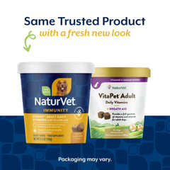 NaturVet VitaPet soft chews closeup, tasty texture dogs enjoy as daily supplements.