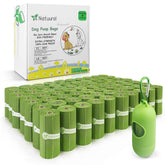 Natuural poop bags 1050 count with dispenser for easy outdoor cleanup.