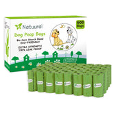 Natuural poop bags in roll form for quick access on walks.