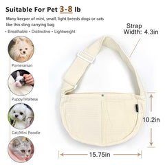NATUYA small dog carrier sling secure closure demo.