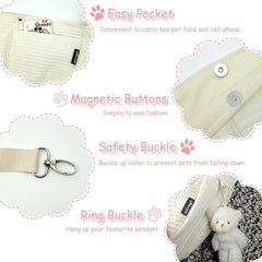 NATUYA small dog carrier sling side carry position.