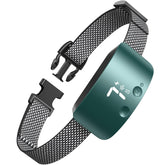 NBJU bark collar front view with compact rechargeable design for daily use.