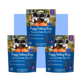 N-Bone Puppy Teething Rings pumpkin flavor round comforts teething gums