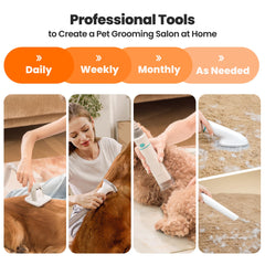 Neakasa P1 Pro brush and detangler for coat prep.