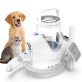 Neakasa P2 Pro grooming kit vacuum captures hair during grooming.