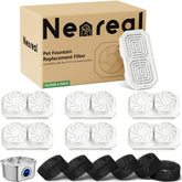Neareal 6-pack replacement filters ensure fresh water for multiple pets.