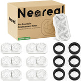 Neareal 6-pack replacement filters for 3.2L fountain with long-lasting hydration support.