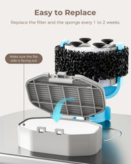 Neareal carbon filter close-up highlights filtration media reducing odors.
