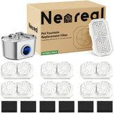 Neareal cat fountain filters 6-pack ready for easy replacements.