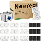 Neareal cat fountain filters 9-pack packaging for easy replacement