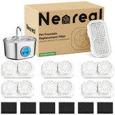 Neareal cat fountain filters pack 6 ensures clean hydration for pets.