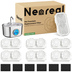 Neareal cat fountain filters pack 6 ensures clean hydration for pets.