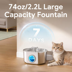 Neareal stainless steel body provides a durable drinking station