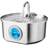 Neareal cat water fountain with water level window for easy monitoring and refills.