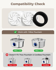 Neareal pre-filter sponges improve filtration and ease maintenance.