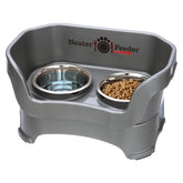 Neater Feeder Deluxe station keeps spills contained for a cleaner feeding area.