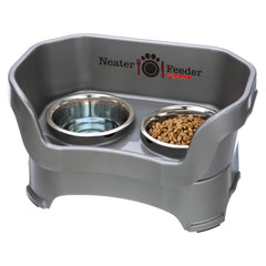 Neater Feeder Deluxe station keeps spills contained for a cleaner feeding area.