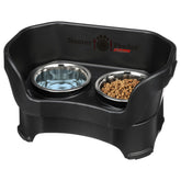 Neater Feeder Deluxe top view shows mess-proof feeding station for clean floors.