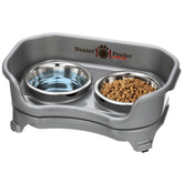 Neater Feeder Express mess-proof feeding station reduces spills during meals