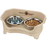 Neater Feeder Express mess-proof feeding station showing elevated design reducing spills