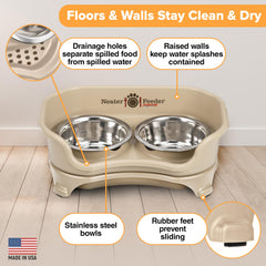 Neater Feeder Express spill-proof design keeps feeding area tidy