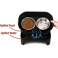 Neater Feeder Express stainless steel bowls for durable, easy cleaning meals.