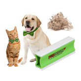 Neater Pet Brands FurDozer hair remover on sofa upholstery and carpets.