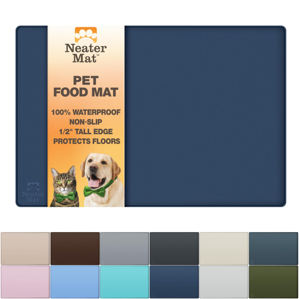 Neater Mat keeps spills under bowls for dogs and cats.