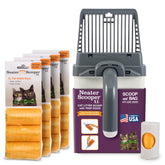 Neater Scooper XL cat litter scoop in action for mess-free cleaning.