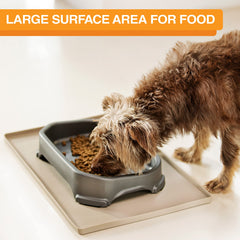 Neater Pet Brands no-spill-design bowl reduces splashes during drinking.