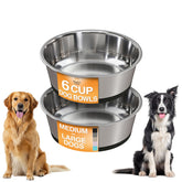 Neater Pet Brands stainless steel dog bowls set 2 with non-slip base for steadier meals.