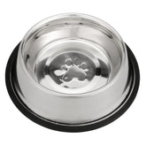 Neater Pet Brands stainless steel no-slip bowl front view highlights stable feeding