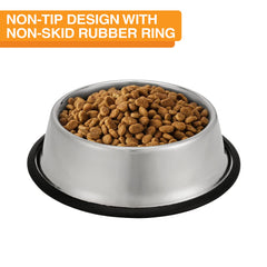Neater Pet Brands bowl side view highlights non-slip base on hardwood