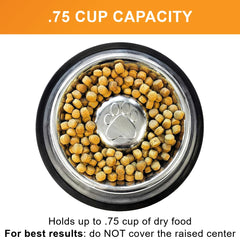 Neater Pet Brands bowl features a non-slip bottom to prevent sliding.