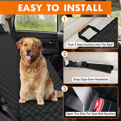 NECKORY backseat cover easy install shown in car interior