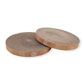 Necoichi cat-scratcher-bowl-replacement for indoor lounging and scratching.
