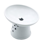 Necoichi raised bowl tilted 15° supports whisker-friendly meals