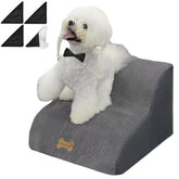 Necrely dog stairs for high beds with non-slip top for safe climbing.