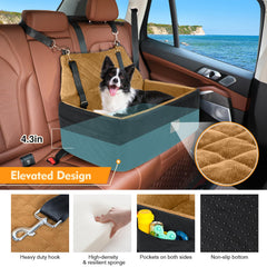 NEEZUKAR plush fabric seat provides cozy ride comfort.