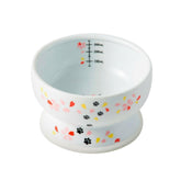 Nekoichi raised water bowl at water level supports easy drinking for cats.