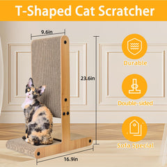 Nekosan double-sided scratcher protecting sofa area and furniture