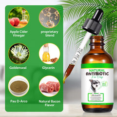NenMaoKeNu dog antibiotics dropper illustrating precise dosing