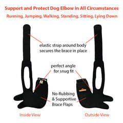 NeoAlly elbow brace strap detail demonstrates a secure fit for long wear.